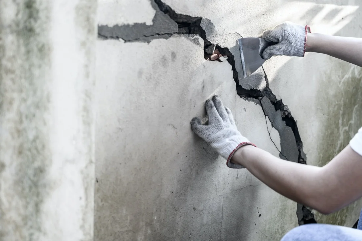 Emergency cracked wall foundation repair Boston