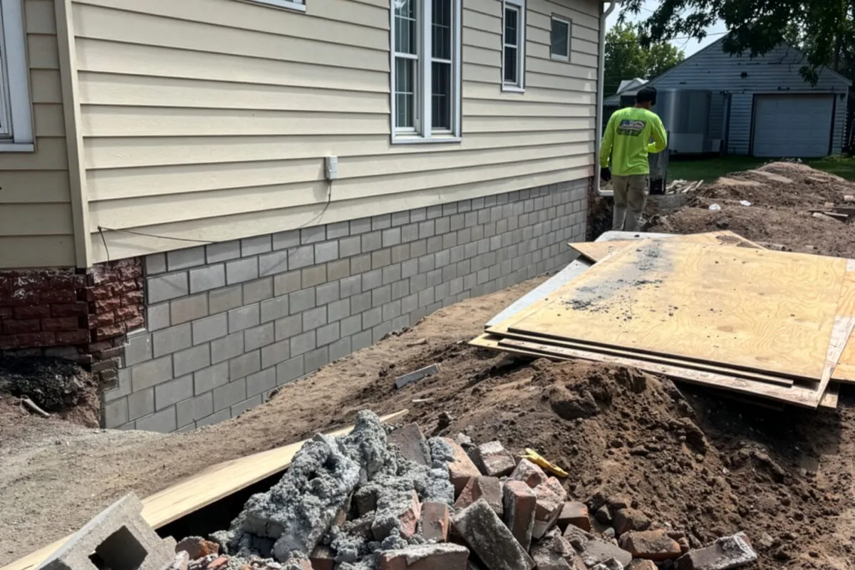 Foundation repair contractor team serving Boston Massachusetts